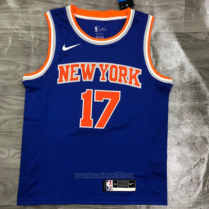 Camiseta New York Knicks Jeremy Lin #17 Icon Azul